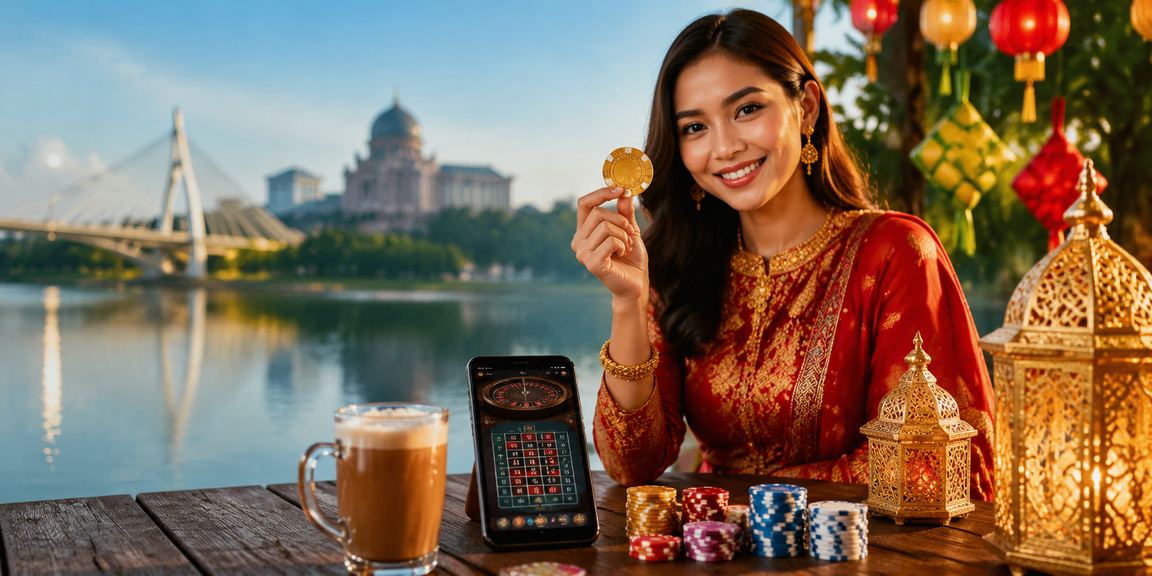 Pengguna mengakses odds perlawanan dari telefon di Putrajaya